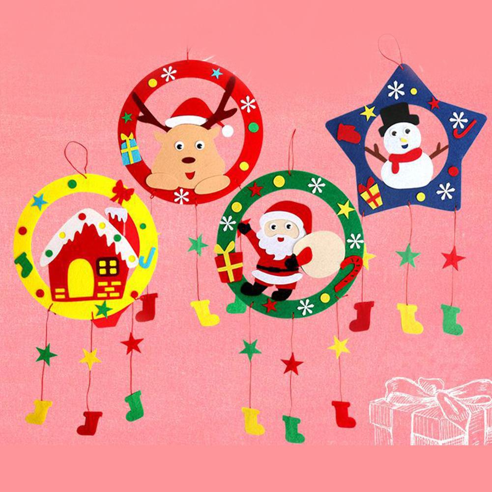Christmas Non-woven Pendant Garland Hanging Ornament Home Xmas Tree Party Decoration