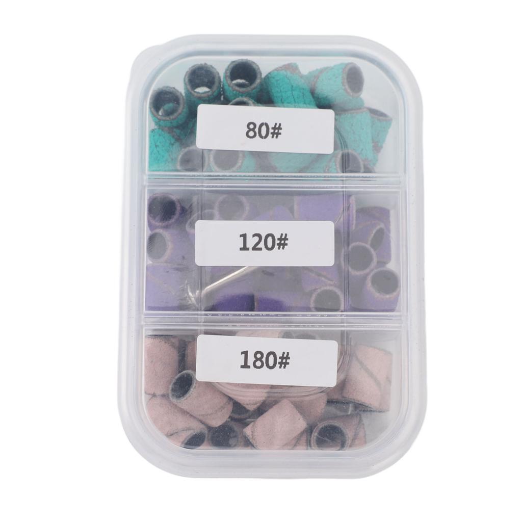 75 buc bandă mică de șlefuit pentru manichiură 80# 120# 180# Banda de șlefuit profesională pentru exfoliere pentru pediatrie