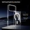 Transparent Soft Phone Case For iPhone 17 Pro Max Air 13 12 Mini 14 15 Plus 11 16 Pro For Magsafe Wireless Charge Magnetic Cover