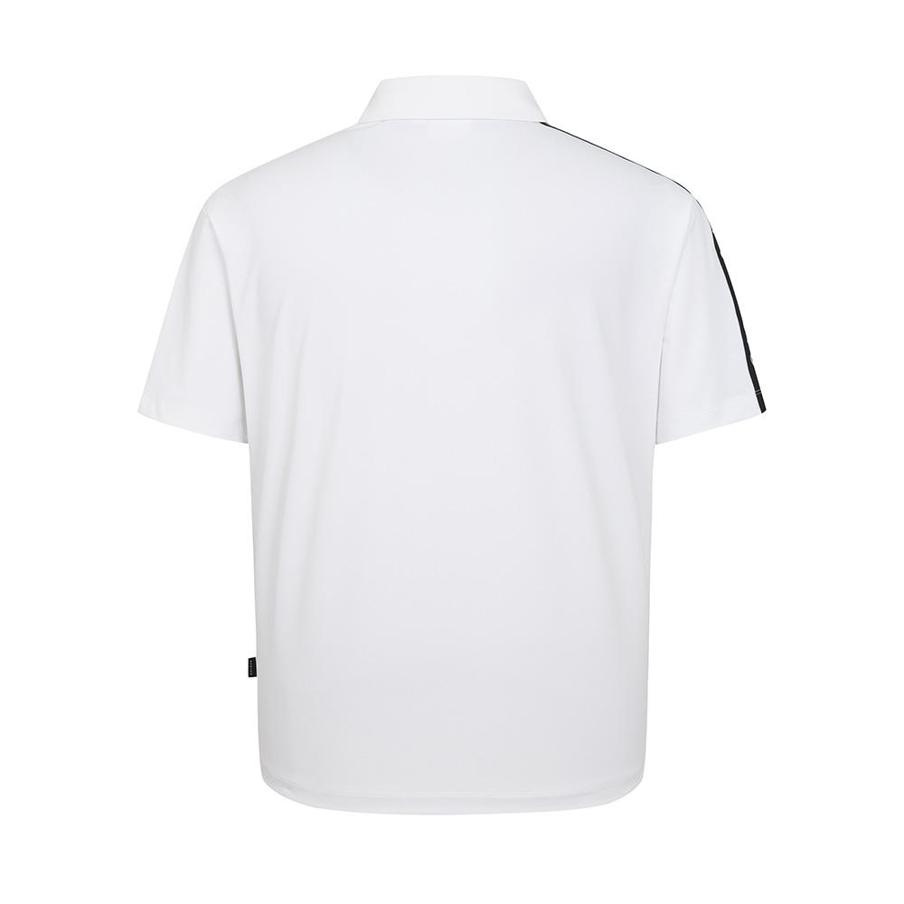 MALBON GOLF One-Point Sleeve Polo Shirt Off White (Man)