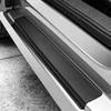 4x Black Carbon Fiber Car Door Plate Sill Scuff Anti-Scratch Sticker Universal