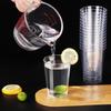 Jinyuan 200ml Disposable Clear Hard Plastic Cups - 60 Pack