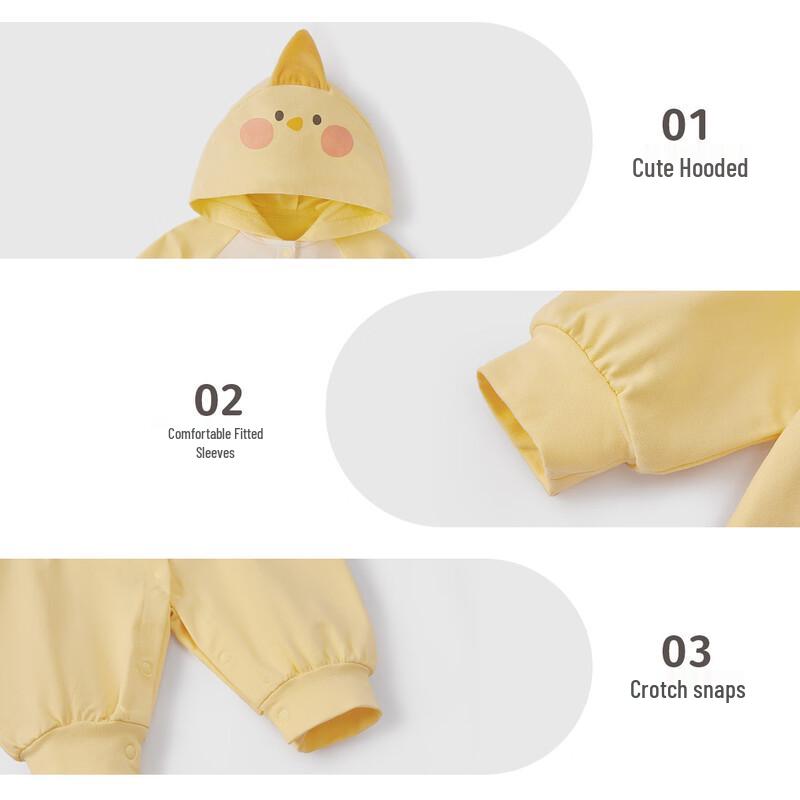 JELLYBABY 7A Antibacterial Infant Autumn Romper