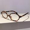 Vintage Anti Blue Light Oval Glasses Women Men Luxury Designer Myopia Prescription Eyeglasses Small Frame