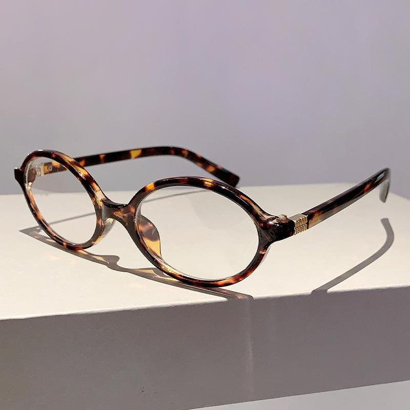 Vintage Anti Blue Light Oval Glasses Women Men Luxury Designer Myopia Prescription Eyeglasses Small Frame