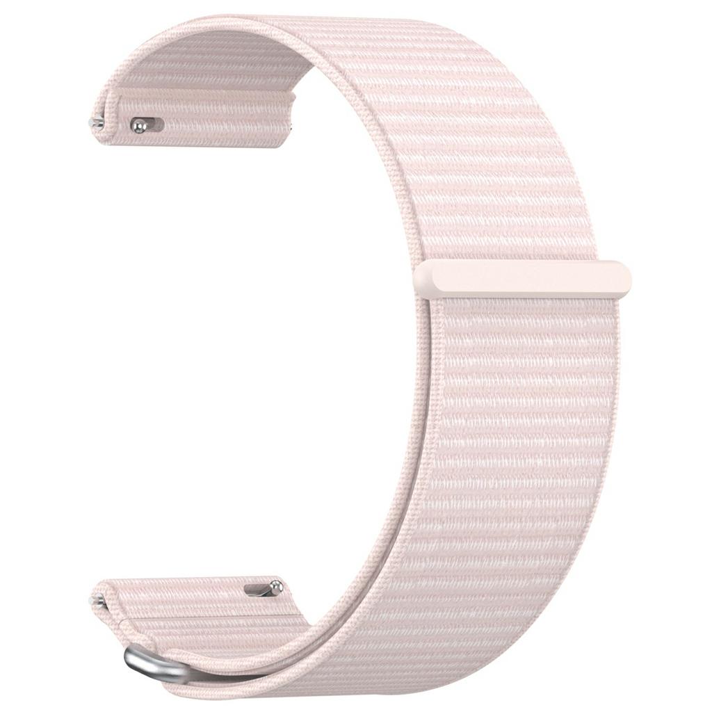 For Garmin Venu X1 Wrist Strap Magic Tape Nylon Loop Watch Band with Metal Ring