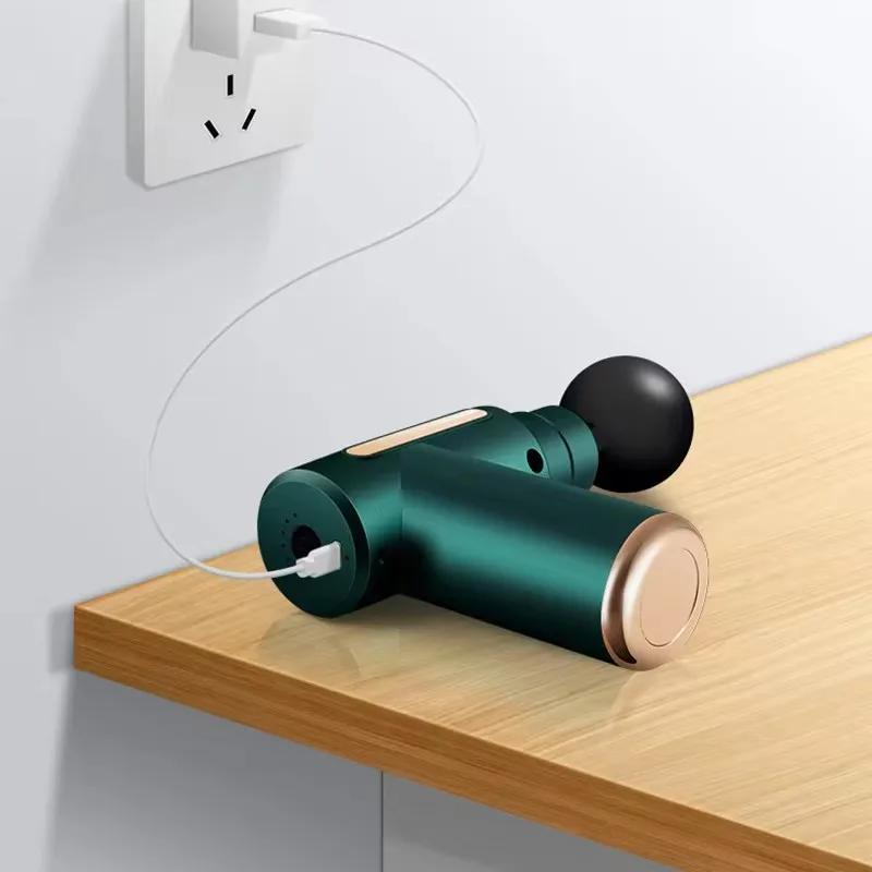 Tragbare Faszienpistole, Tiefengewebemassage, Mini, leichtes und geschwindigkeitsregulierbares Massagegerät, geeignet für den ganzen Körper