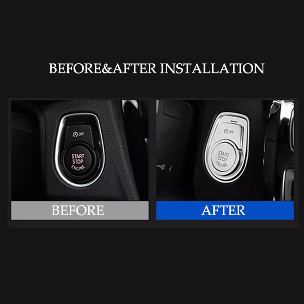 Engine Start Stop Cover Button Cover Trim Car Engine Start Stop Button