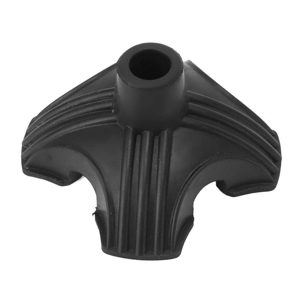 Cane Tip Walking Rubber Foot Pad Replacement 4 Prong Self Standing Non Slip Base