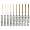 10/24pcs Twist Drill Bit with 1/4" Hex Shank Drill Bits M35 High Speed Steel Titanium Drill Bits for Wood Stainless Steel Metal