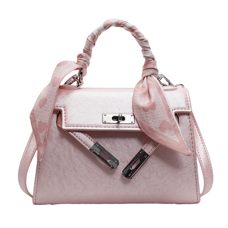 

Новая стильная простая сумка большой вместимости, повседневная, с индивидуальностью, высококлассная сумка через плечо, сумка-мессенджер, женская сумка розовый