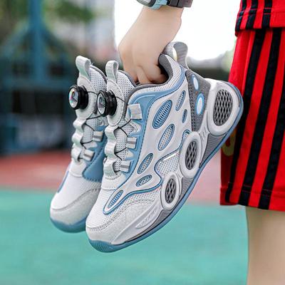 Atmungsaktive Mesh-Basketballschuhe für Jungen - Neue Laufschuhe für Grundschüler, Herbst 2024