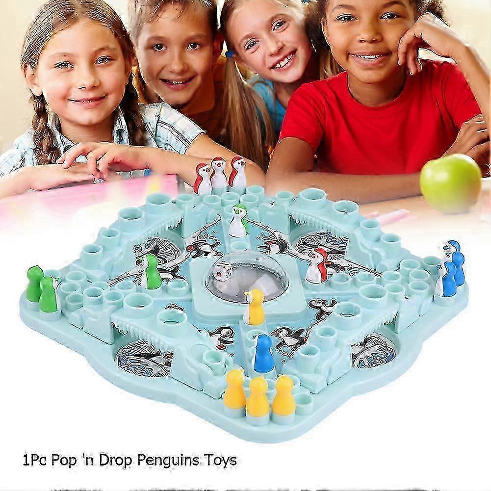 Pop 'n Drop Penguins Family Board Game - Fun Dice Competition for Kids and Adults