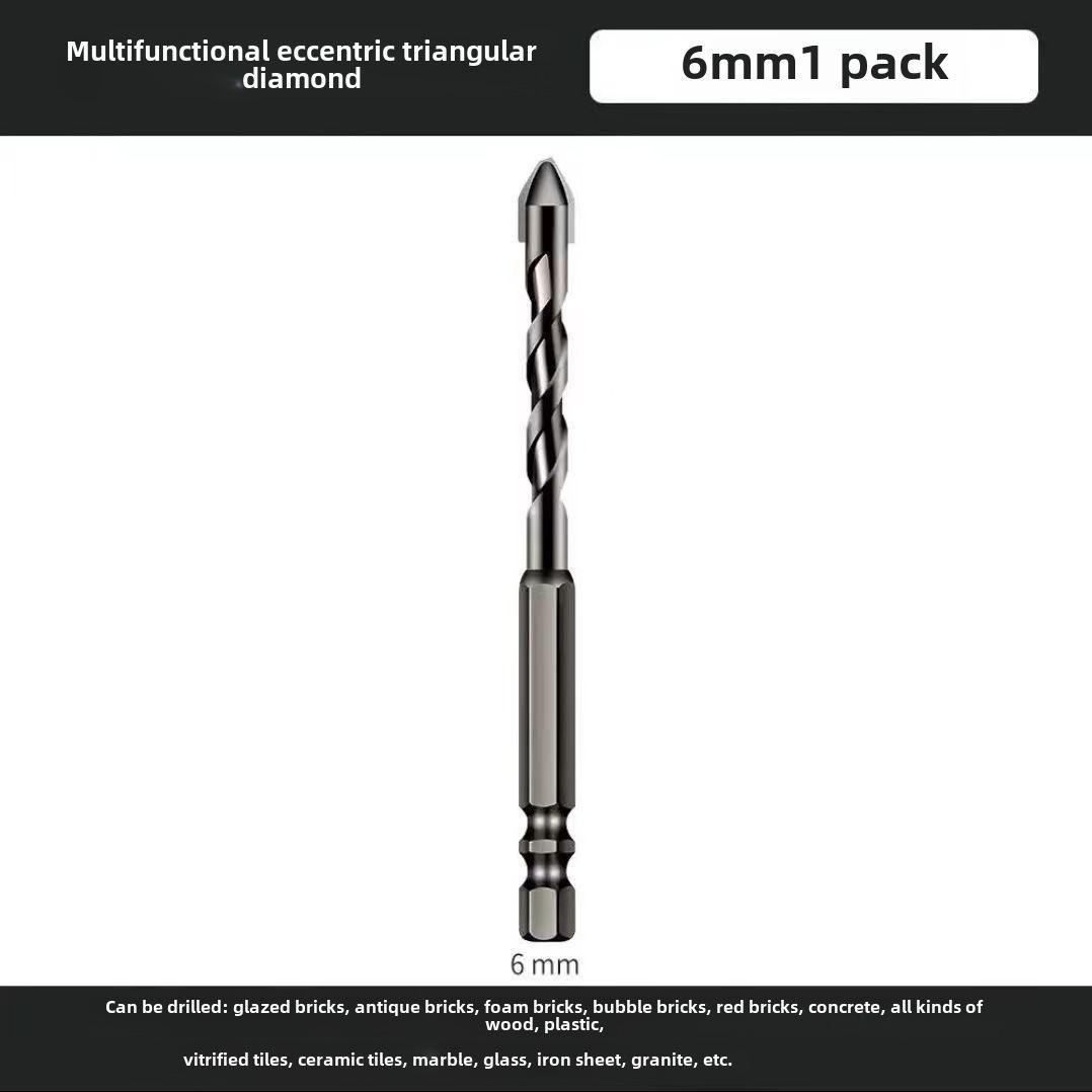 

Треугольное сверло с шестигранной ручкой для керамики, стекла, бетона - многофункциональная и прочная конструкция из сплава