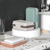 Portable Soap Dishes Bathroom Soap Dish With Lid Home Plastic Soaps Box Leak-Proof Keeps Soap Dry Dish Travel Essentials