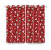 Merry Christmas Curtains Festival Home Interior Set Double Layer Windows Suitable Bedroom Light Blocking Made Of Polyester Decor Window Treatment