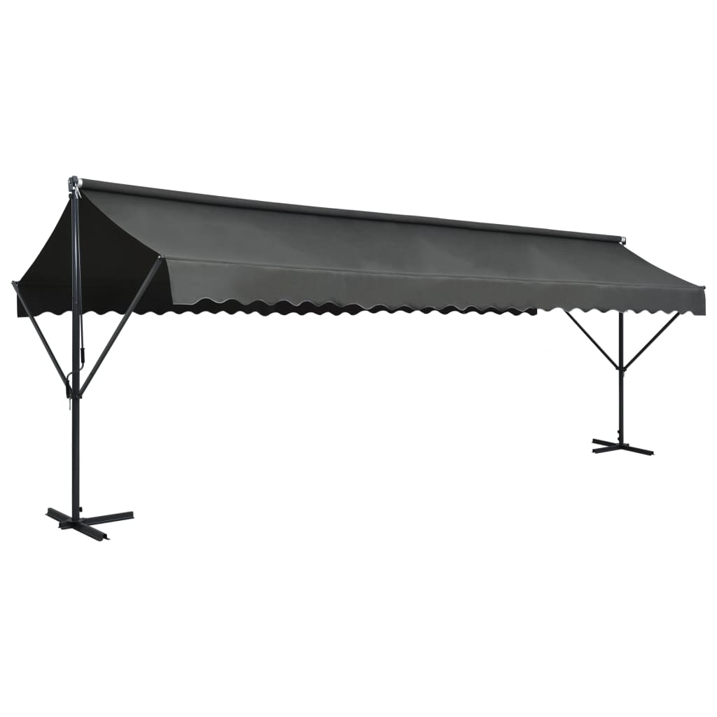 Freistehendes Sonnensegel 600x300 cm Anthrazit