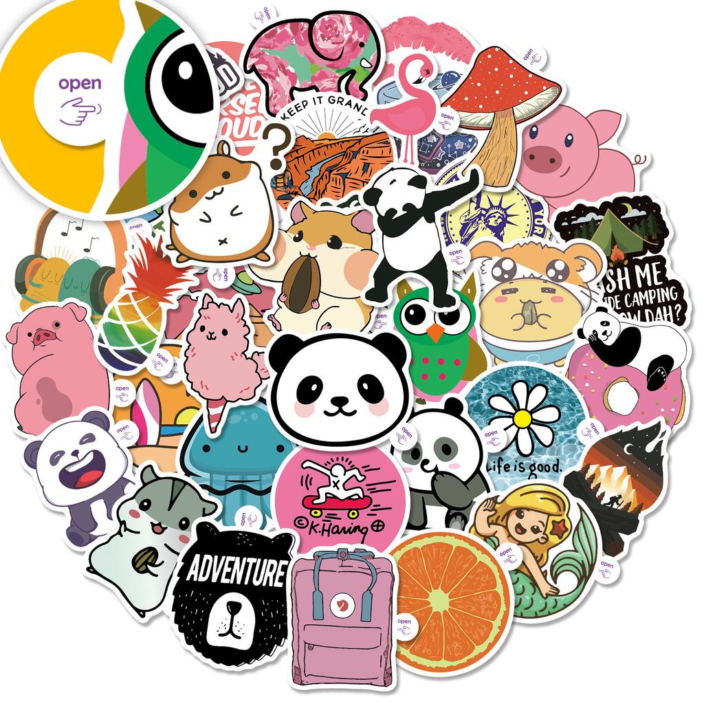 50 Little Eared Mermaids Ebay Stickers Cute Cartoon Animals Stickers Batch