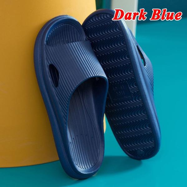 Fashion Super Soft Couple Home Slippers Indoor Non-Slip Sandals Anti-Slip Thick Sole Summer Bathroom Shower Slippers For Women Men(The Size Is Small)
