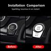 For BMW 5 6 7 F10 F07 F06 F01 Car Engine Ignition Start Stop Button Cover Trims