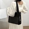 Square Transparent Handbag Candy Color PVC Tote Bag Casual Waterproof Shoulder Bag  Female