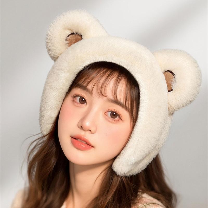 Furry and Warm Plush Ear Warmer for Winter Outdoor Activities Keep You Warm In Cold Weather for Skiing