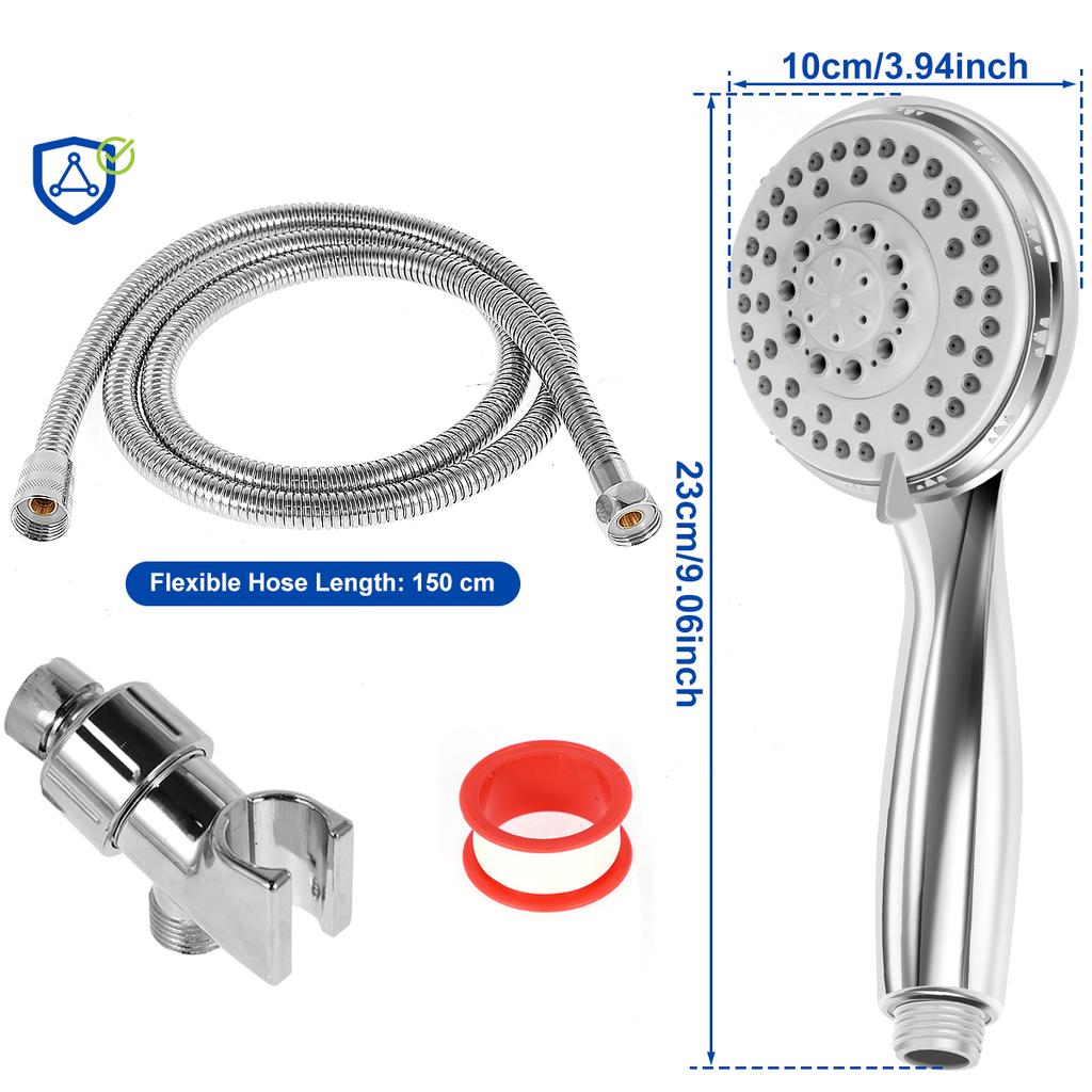 Shower Heads 5 Modes Adjustable High Pressure Showerheads Handheld with 5ft Hose for Universal Bathroom Shower Accessories New