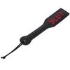 Spank Paddle PU Leather Submissive Fetish Flirt SM Flog Beat Whip Sex Toy (SLUT Black)