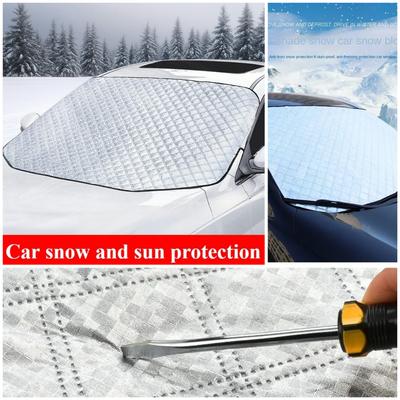Car Windshield Mirror Reflective Bar Cover Sun Shade Protector Winter Snow Ice Rain Dust Frost Guard Aluminium Film 1PC