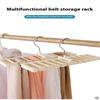 Tie Belt Hanger Wardrobe Belt Rotating Organizer Rack Multifuctional Scarf Hanger Home Closet Storage Holder Accessories