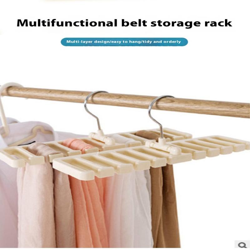 Tie Belt Hanger Wardrobe Belt Rotating Organizer Rack Multifuctional Scarf Hanger Home Closet Storage Holder Accessories