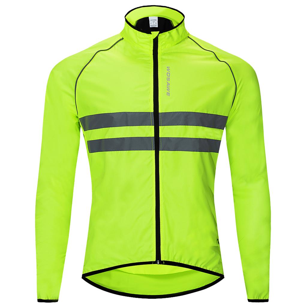 Reflektierende Langarm Fahrrad Jersey Wind Mantel Jacke Wasser-beständig Winddicht Outdoor Sport
