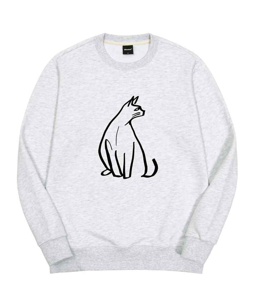 OKSTAR Drawing Cat Special Double-Sided Sweatshirt (Type A)