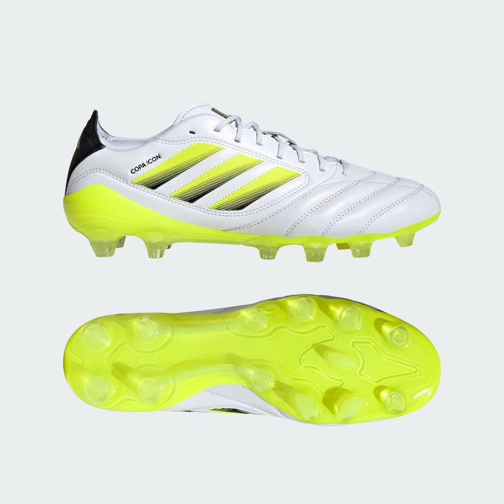 adidas COPA ICON II ELITE Hard Ground Football Boots KI0619 Unisex Performance Sports Shoes Cloud White / Lucid Lemon / Core Black