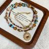 Ethnic Style Irregular Beaded Crystal Beaded Necklace Women's Clavicle Chain Holiday Style Necklace