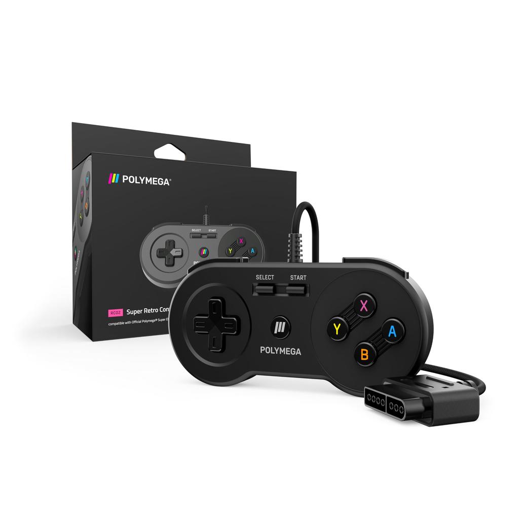 Kabelové připojení super retro ovladače pro port ovladače stylu SNES Polymega® (RC02) –