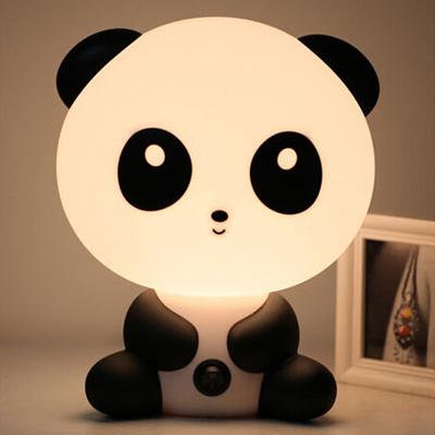 Baby Schlafzimmer Lampen Nachtlicht Cartoon Haustiere Panda PVC Kunststoff Schlaf Led Kind Lampe Birne Nachtlicht Für Kinder EU/ UNS Stecker
