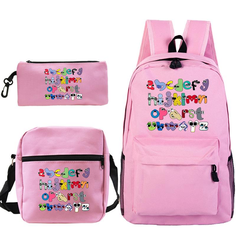 Game Alphabet Lore Alphabet Legend School Bag Backpack Shoulder Bag Pencil Case
