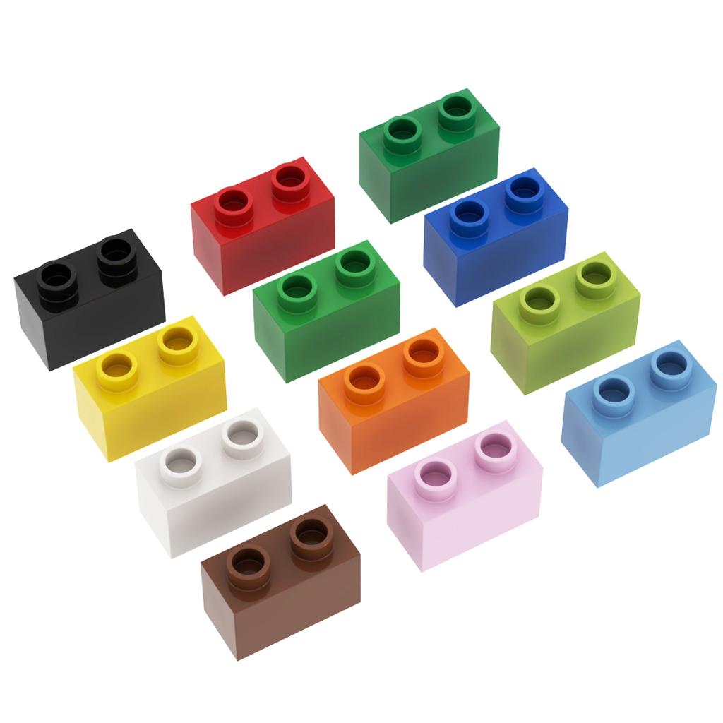 Large Particle Brick Building Blocks 2x4 Random Color Toys Kids Baby Creative Large Particle DIY MOC