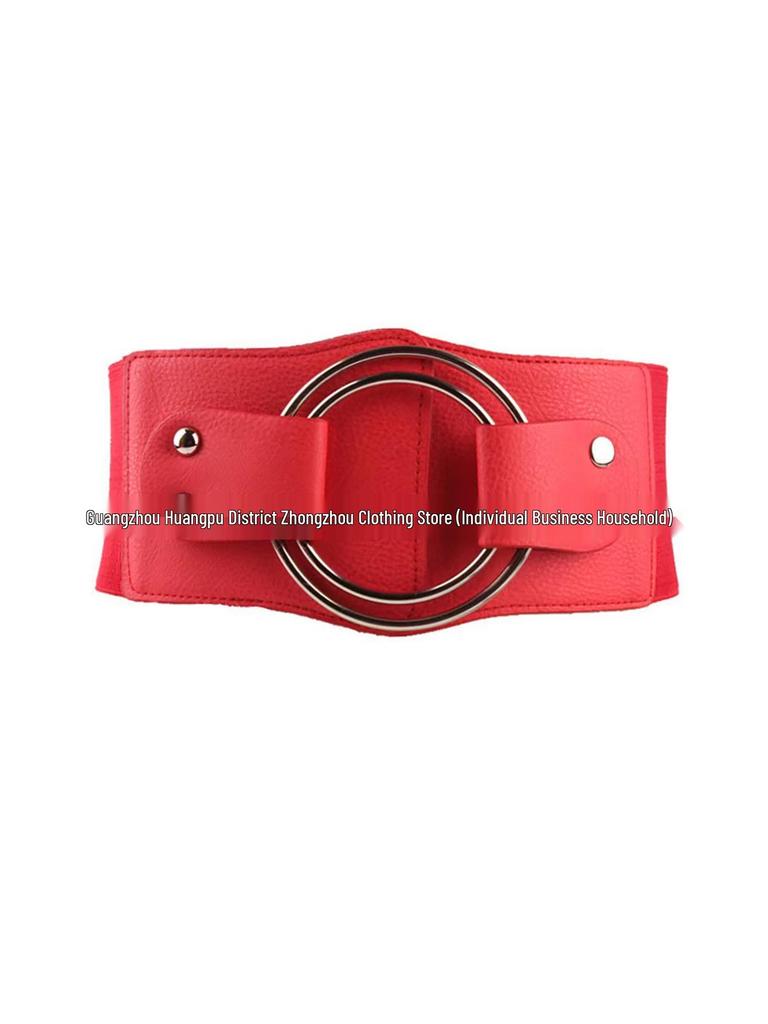 Women's Wide Elastic Waist Belt - Versatile Decorative Fashion Accessory for Skirts, Coats, Sweaters, and Suits.