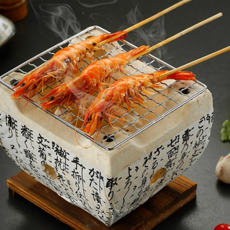 Japanese Style Text Barbecue Oven Clay Charcoal Oven Insulation Charcoal Grill Outdoor Rectangular Grill