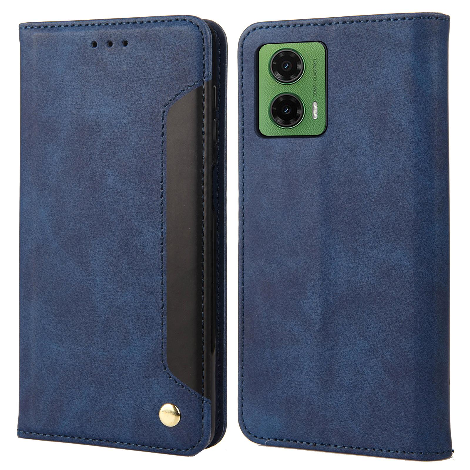 

Для Motorola Moto G35 5G Чехол из ПУ кожи Противоударная защита Чехол-кошелек для телефона A