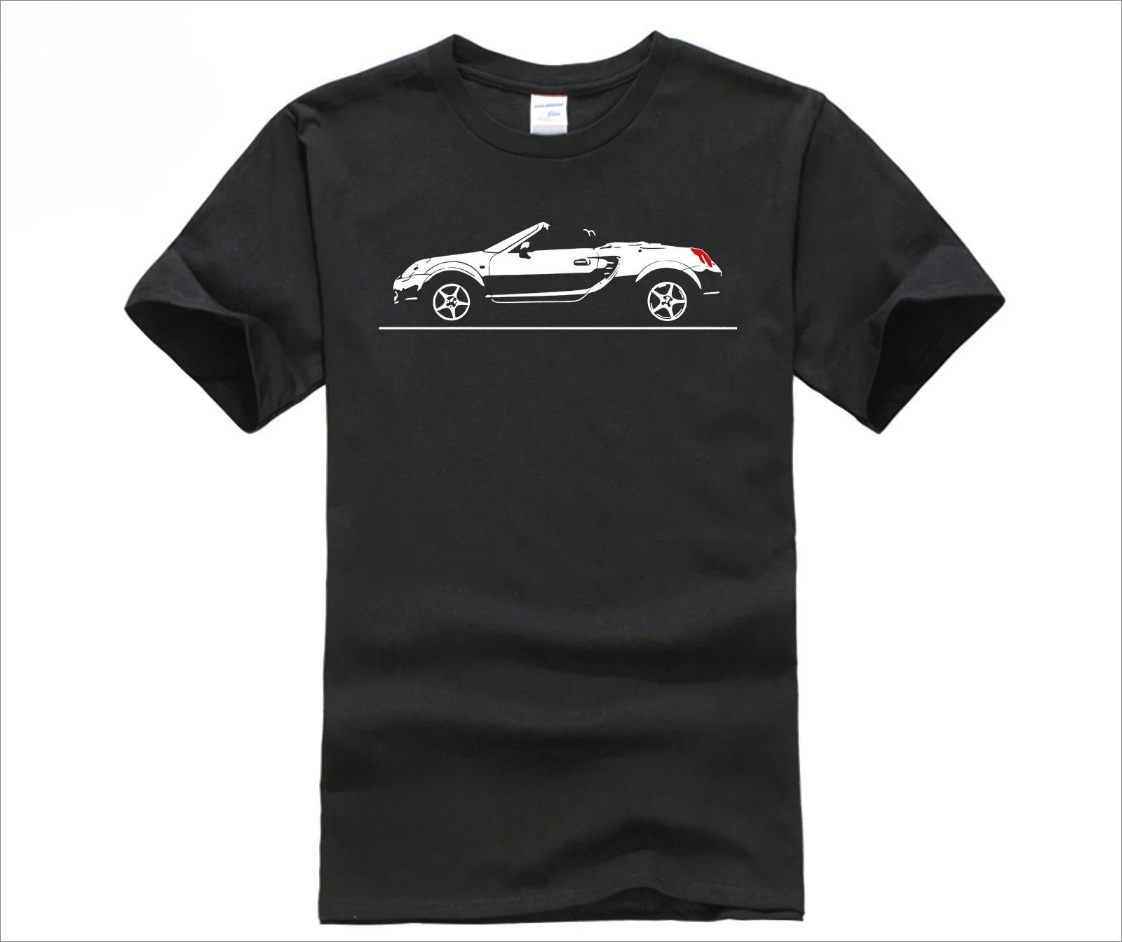 Sommer Herren Casual Bedrucktes T-Shirt Kurzarm Tee für MR2 MK3 Fans Unisex Tägliche Oberteile S black