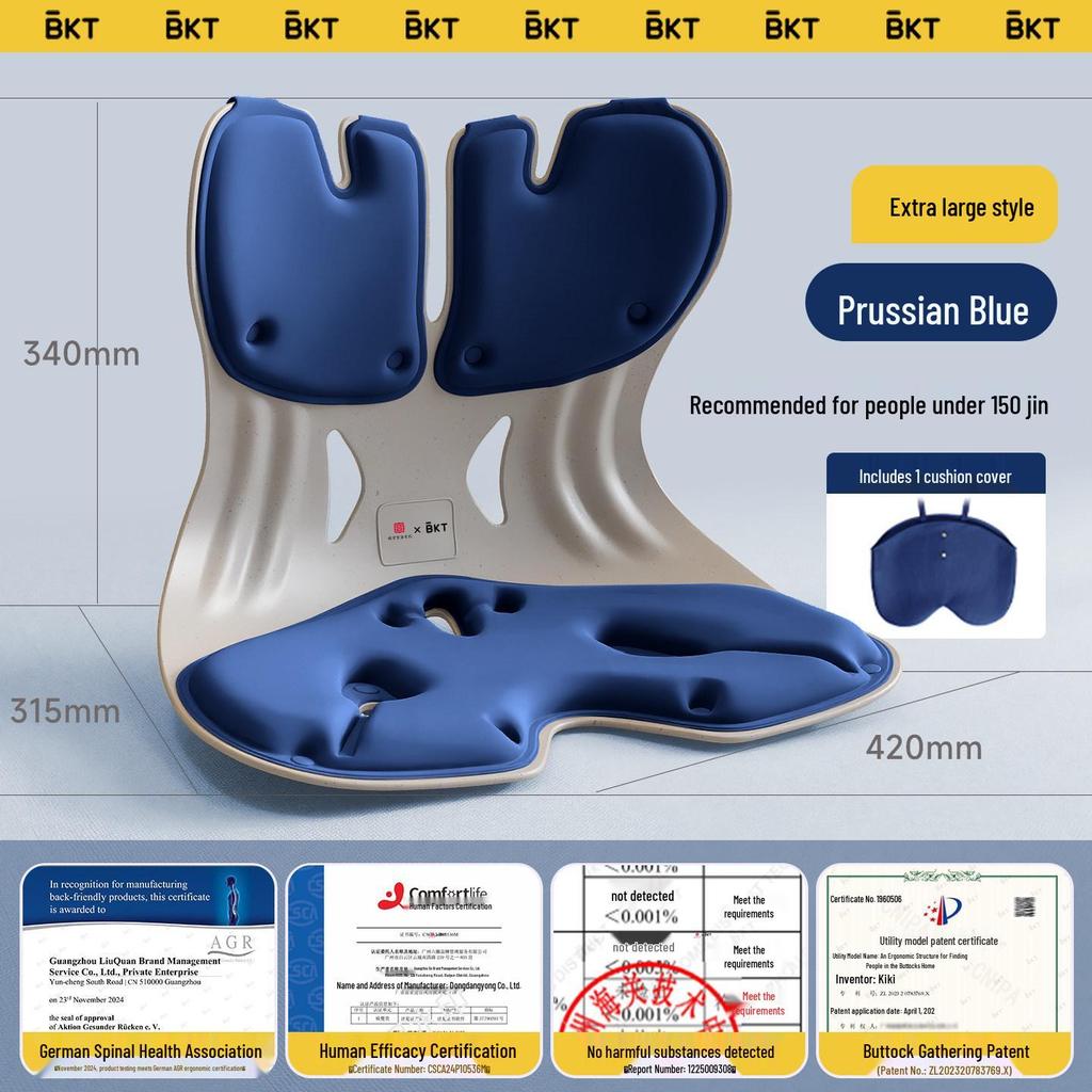 Ergonomic Lumbar Support Backrest Cushion for Long Sitting