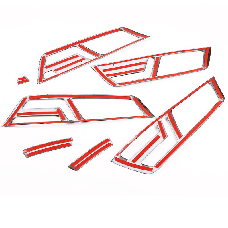 For Mercedes Benz S Class W221 2008 2009 2010 2011 2012 ABS Glossy Black Interior Door Handle Bowl Cover Protective