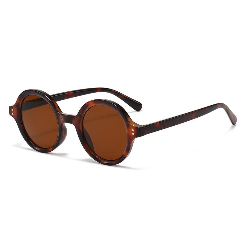 Trendy Studded Retro Round Sunglasses for Men & Women