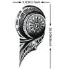 1 Sheet Tribal Totem Maori Temporary Tattoos For Adults Men Women Black Fake Sleeve Tattoo Sticker Waterproof