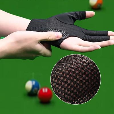 1pc Billiards Gloves Billiards Three Fingers Glove Snooker Billiards Non Slip Billiard Training Gloves Snooker Sport Accessories