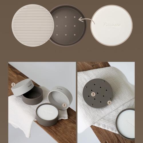 PICCASSO Brush Cleansing Soap + Soap Case Set 2items