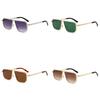 Geometric Square Sunglasses For Men With Uv400 Protection For Outdoor Driving And Fashion
